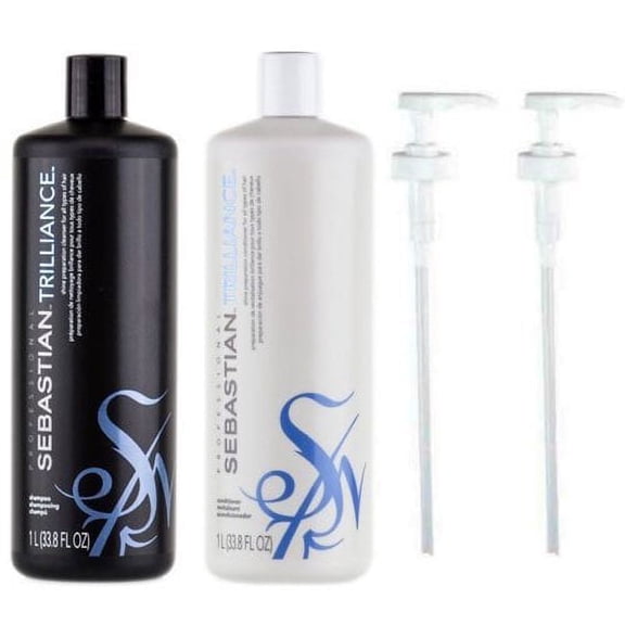 Sebastian Professional Trilliance Shampoo & Conditioner 33.8 oz DUO SET-2 Pumps