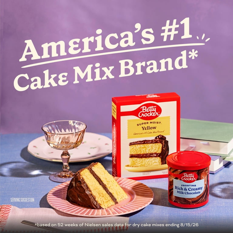 Betty Crocker, Cake Mix, 13.25 oz, Super Moist Yellow - Walmart.com