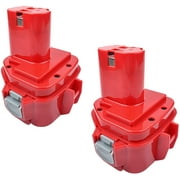 2 Packs 4.0Ah 12 Volt Replacement Battery Compatible with Makita 12V Battery Ni-Mh 1200 1220 1201 PA12 1222 1233S 1233SA 1233SB 1235 192681-5 Cordless Tools