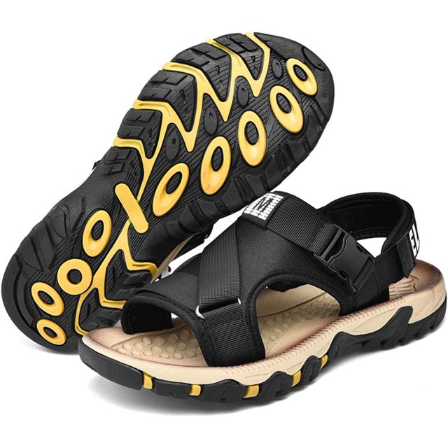 Hombres Moda Sandalias al aire Libre Cinta Verano Senderismo Deportivo Zapatillas Cómodas A prueba Agua Zapatos Arena Transpirables Xishao ropa