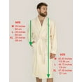 thumbnail image 3 of Mens Womens 100% Pure Organic Cotton Bath Robe Towel Soft Clothing Eco Friendly Medium, 3 of 6