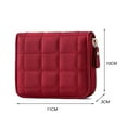 thumbnail image 2 of Short Coin Purse Solid Leather Women Card Holder Small Zipper Female Clutch, 2 of 6