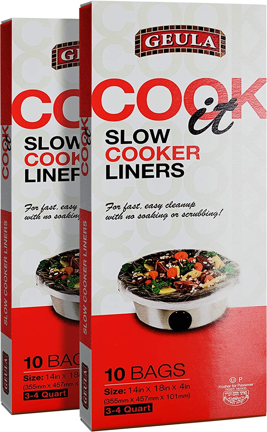 Geula Slow Cooker Liners, Small (2 Pack) 20ct