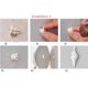 thumbnail image 3 of Florero de Cerámica Concha Concha, Florer Pntas, Manualidades de , Decoración de Pared para El Hogar, Adornos Artísticos, 3 Di UN Baoblaze Jarrón de pared decorativo, 3 of 8