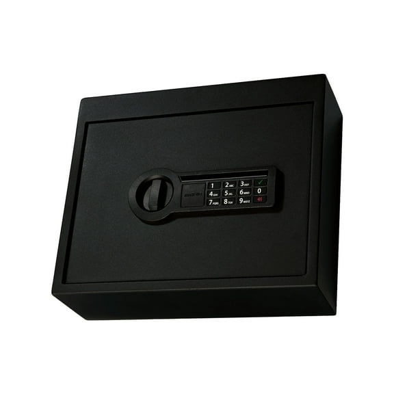 Stack-On Small Drawer Safe with Electronic Lock – Compact Personal Safe for Desk or Nightstand with Backup Key and Steel Security Construction