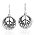 thumbnail image 5 of Eternal Peace with Celtic Knots Sterling Silver Dangle Earrings, 5 of 5