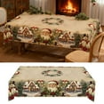 thumbnail image 2 of TIELUTT 2026 Ne W Nappes de Noël Rondes/rectangulaires pour Tables Rondes 60 Nappe Ronde Tissu Nappe d'Anniversaire Nappe en Papier Rectangulaire 60 X 120 Jetable compatible avec Table Lavable en Machine, 2 of 7