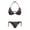 Butterfly and Flowers, variant on Polyester Fabric Bikini Set for Women Back Strap 2 Piece Halter Bikini Set Colorful Fish Scale Pattern