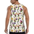 thumbnail image 3 of Xecao Tulips Flowers Men's Tank Top Workout Quick Dry Sleeveless Gym Jogging Muscle Shirts Summer Swim Beach Tops, 3 of 9