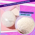 thumbnail image 4 of GIXUSIL Jumbo Body Powder Puff, 6in (15cm) Face Powder Puffs, Extra Large Dust Powder Puff Applicator for Loose Mineral Powder Body, Powder Shimmer Powder, White, 1Pcs, 4 of 7