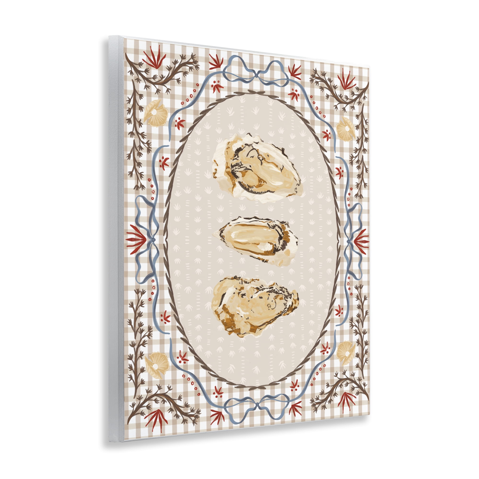 Stupell Industries Vintage Oyster Trio Wall Plaque Art, design by Vero Illustrates