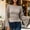 A1_Khaki, variant on VISALY Womens Bell Long Sleeve Ribbed Knit Sweater Tops Trendy Boat Neck Cropped Going Out Shirts Ruched Slim Fit Casual Layer Pullover Sweater Business Casual Work Blouses Cute Fall Outfit Black L