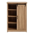 thumbnail image 5 of Tcbosik Farmhouse Dresser with Sliding Barn Door and 5 Drawers, Chest of Drawers for Bedroom, Living Room, Entryway, Hallway, Oak, 5 of 9