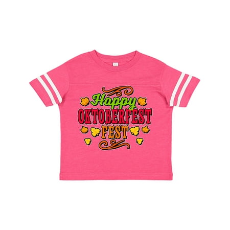 

Inktastic Happy Oktober Fest with Leaves Gift Toddler Boy or Toddler Girl T-Shirt