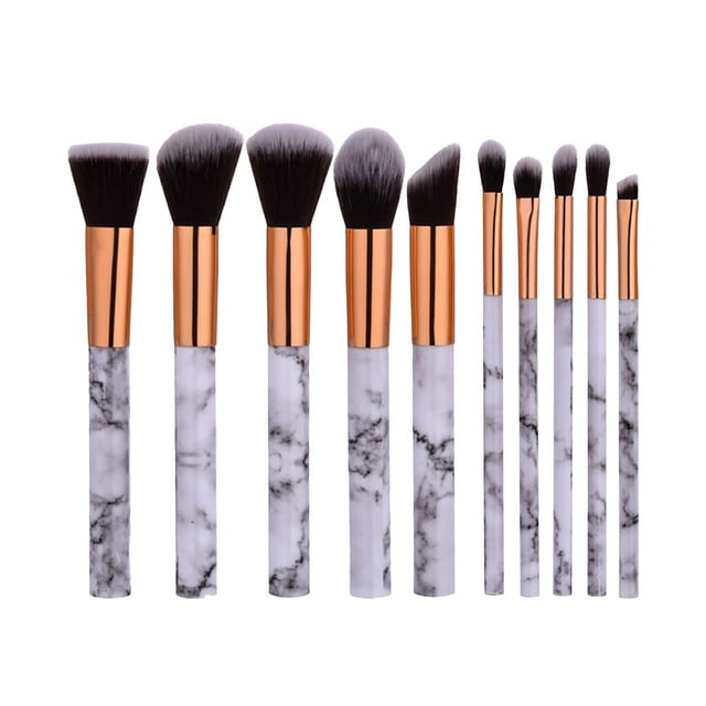 10PC Portable makeup brush set, foundation brush, eye shadow brush set