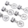 thumbnail image 2 of Aylifu 26pcs Letter Charms Alphabet A - Z Letter Charm Pendants with Bail Beads for Necklace Bracelets Jewelry Making,Silver, 2 of 7