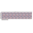thumbnail image 3 of Ambesonne Floral Country Fabric by the Yard Upholstery, Striped Botany Theme, 1 Yard, Pale Blue and Blush, 3 of 5