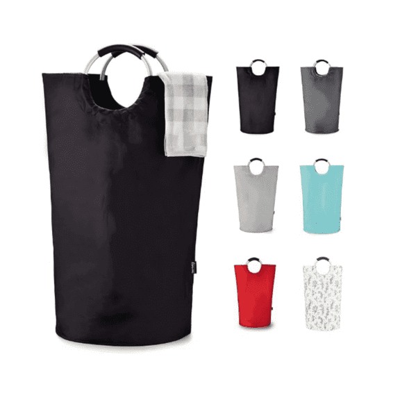90L Laundry Basket (13 Colors), Waterproof Laundry Hamper, Laundry Bag with Padded Handles, Clothes Hamper Stands Up Well, Collapsible Laundry Basket Easy Storage