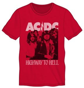 AC/DC Highway To Hell Angus Young Adult T Shirt Heavy Metal Music
