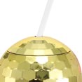 thumbnail image 2 of Copa discoteca FLhrweasw 600 ml con pajita Reutilizable Dorado, 2 of 9