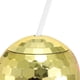 thumbnail image 2 of Copa Pelota Con Forma Brillante Disco Ball Cup 600ml Pajitas Reutilizables para El Bar La Noche Del Club Nocturno, 2 of 9