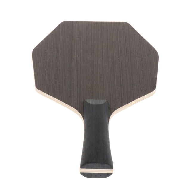 Raqueta de tenis de mesa, raqueta pong, Hexagonal de madera, Unisex, empuñadura de mano, empuñadura de Penhold, 5 capas para práctica de juego Disparo horizontal DYNWAVEMX Raqueta de ping-pong