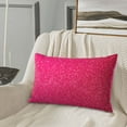 thumbnail image 5 of Naloa Rose Red Glitter Pillowcase, Throw Pillowcase, Wrinkle-Free, Stain-Resistant with Hidden Zipper for Bedroom Sofa-16"x24", 5 of 6