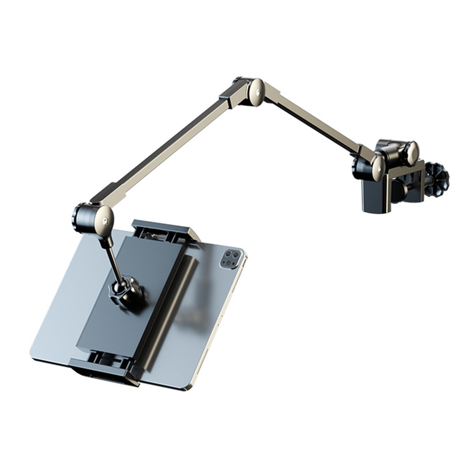 Tablet Stand For Cooking Gaming Desk Mount Clamp Adjustable Phone Holder Laying Down for Filming Vloggings