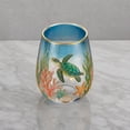 thumbnail image 4 of Sea Turtle Stemless Wine Glass, 17oz Coastal Drinkware - Hand-Blown Glass Tumbler, Unique Sea Beach Themed Gift - Birthday & Housewarming Decor (1PC), 4 of 8