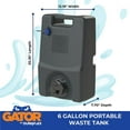 thumbnail image 2 of Duraflex Réservoir de Rétention de Déchets Portable 21900 Gator; Réservoir de 6 Gallons; Sans Roues; Polyéthylène Soufflé, 2 of 7