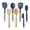 Navy Blue, variant on Calphalon Prime 7 Piece Sillicone and Teak Wood Kitchen Tool Set - Taupe
