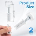 thumbnail image 2 of Uxcell Bifold Door Hardware Bi-Fold Door Top Guide Wheel Roller Repair Part Kit 2, 2 of 7