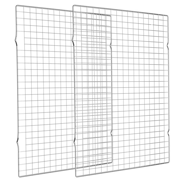 Rejilla de refrigeración BRIOUT, 2 unidades, acero inoxidable de 40 x 25 cm