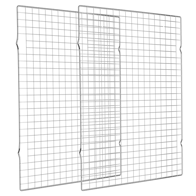 Rejilla de refrigeración BRIOUT, 2 unidades, acero inoxidable de 40 x 25 cm