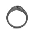 thumbnail image 3 of Light Black Stainless Steel AAA Grade Cubic Zirconia Fashion Ring Womens Size 7, 3 of 5
