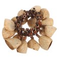 thumbnail image 1 of Raindrops Handcrafted Natural Nut Wrist Shaker Bracelet African Musical Percussion Instrument, 1 of 7