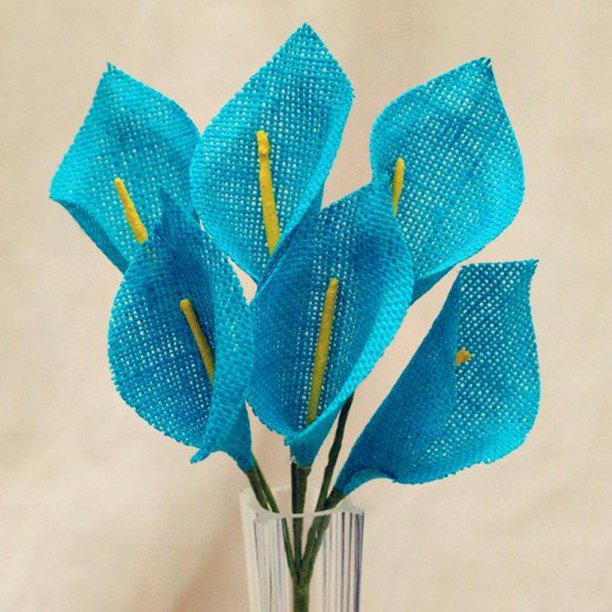Efavormart 36 Burlap Calla Lily Flowers for DIY Wedding