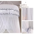 thumbnail image 5 of Bed Canopy for Girls King Size Princess Bed Canopy Kids Canopy Bed with Elegant Lace Round Dome Play Tent for Kids Bed Netting Canopy for Girls Room, 5 of 8