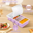 thumbnail image 5 of Purple 2 Pack 1-cup/125ml Silicone Freezer Tray Meal Prep & Food Storage, 5 of 7