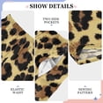 thumbnail image 4 of Wobogo Brown Leopard Long Pajama Pants Bottoms Soft Sleepwear with Pockets, 4 of 9