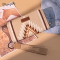 thumbnail image 3 of Wrangler Wristlet Wallet Western Wallets for Women Aztec Knitted Womens Wallet Large Capacity Ladies Wallet RFID Clutch Purse Credit Card Holder for Women, Khaki, 3 of 8