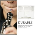 thumbnail image 4 of OULII Oboe Reed Storage Box 1Pack White Plastic Rectangular Shape Instrument Protective Box 9.5x5.2cm, 4 of 5