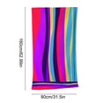 thumbnail image 3 of Toalla de playa de poliéster multicolor extragrande para adultos, 160x80 cm, viaje, piscina, camping, spa, resistente a la arena, secado rápido, 3 of 6