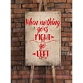 thumbnail image 4 of When Nothing Goes Right Go Left Wall Vinyl Decals Room Decor Quote Art, 19x23-Inch Cherry Red, 4 of 6