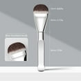 thumbnail image 2 of 1 Count Ultra Thin Flat Foundation Brush for Liquid Cream Masks and Base Application Silver, 2 of 5