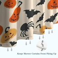 thumbnail image 6 of Halloween Pumpkins Bats and Spiders Shower Curtain 84"x72" ,Bathroom Decorative Shower Curtains Set with 12 Hooks,Modern Waterproof Washable Shower Curtain, 6 of 6