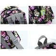 thumbnail image 3 of Bravo BTS Mini Backpack, Beautiful 10" Fashion Design Casual Daypack, All Purpose Essentual Bag (Floral Cream), 3 of 4