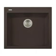 thumbnail image 3 of LaToscana ON6010-44UG 23 in. ONE Series Drop-in Quartz Single Bowl Kitchen Sink in Black Metallic, 3 of 5