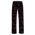 thumbnail image 4 of LEBONYARD Womens Trousers with Pockets,Women's Printed Fashionable Loose and Comfortable Sleeping Pants Multicolor XXXXXL, 4 of 6