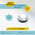 thumbnail image 2 of Drain Buddy Ultra Flo Sink with Chrome Metal Cap, 2 of 9